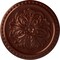 Ekena Millwork Emeryville Ceiling Medallion, Hand-Painted Antique Copper, 16 7/8"OD x 5/8"P CM16ERACS - alternate 1
